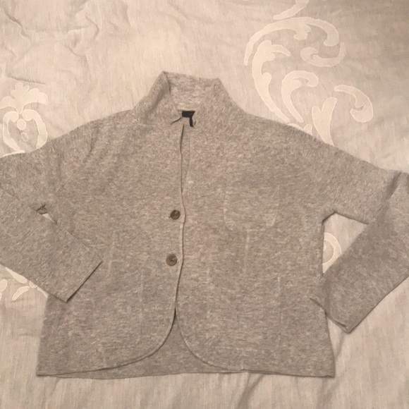 J Crew heather gray sweater blazer - Picture 2 of 5